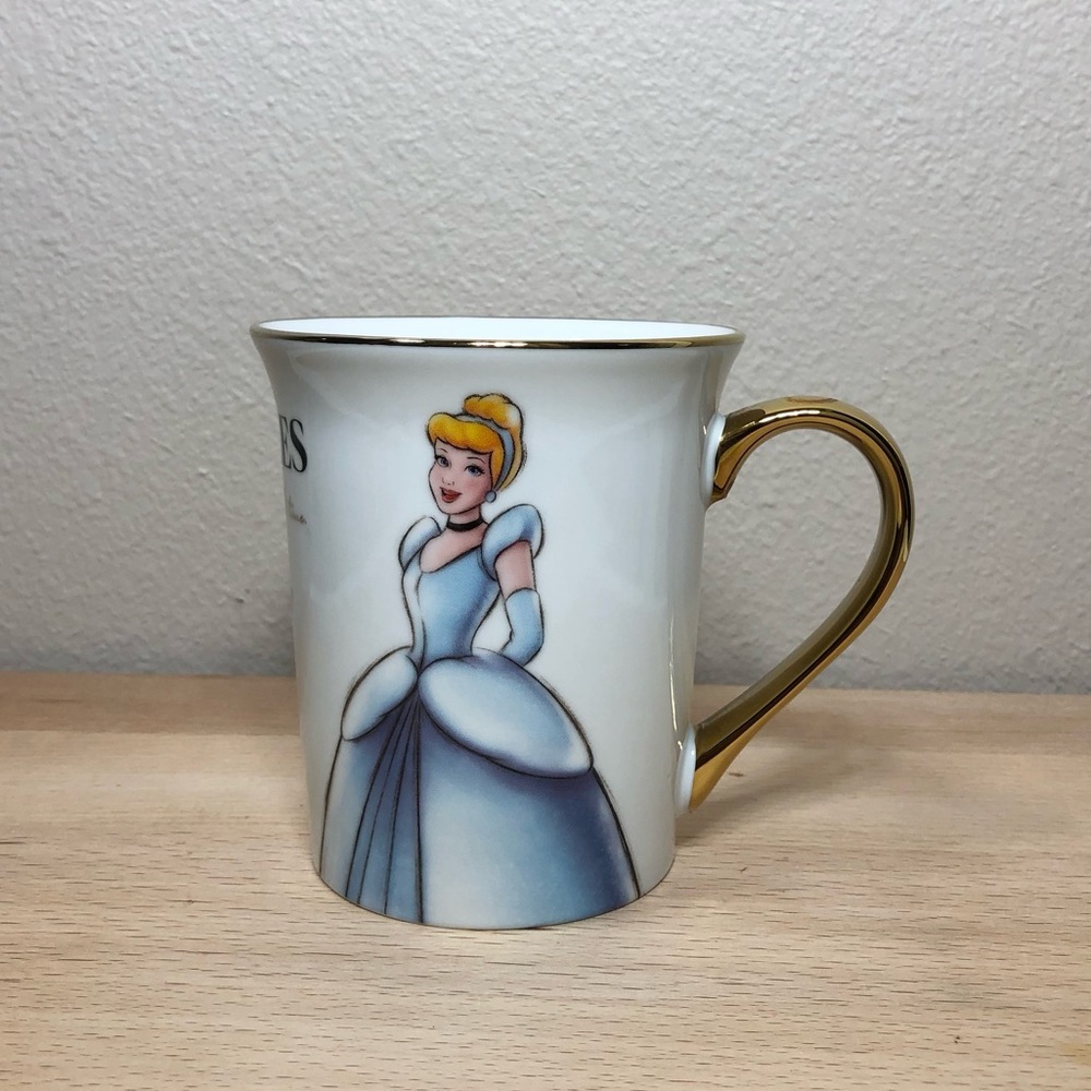 Disney Cinderella Even Miracles Take A Little Time Mug With Gold Handle - Picture 2 of 10